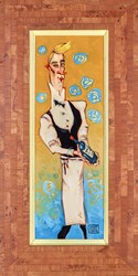 Blond Blueberry by Todd White - Original Painting, Canvas on Board sized 6x18 inches. Available from Whitewall Galleries
